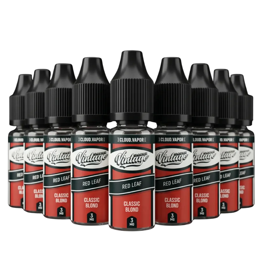 E-liquide PACK 10 FIOLES RED LEAF 10 mL - Vintage